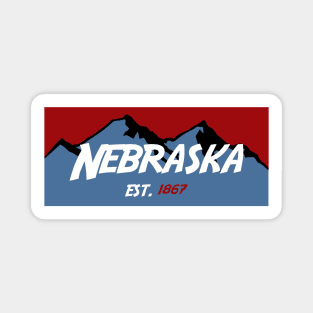 Nebraska Mountains Sticker